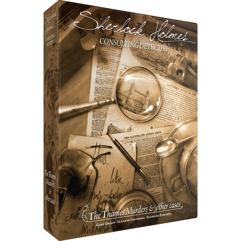 Load image into Gallery viewer, Asmodee sherlock holmes consulting detective: the thames murders other cases bordspel (engels, 1 - 8 spelers, 60 - 90 minuten, vanaf 12 jaar)
