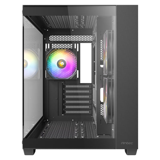 Antec cx800 argb midi tower behuizing (zwart | 2x usb-a | tempered glass)