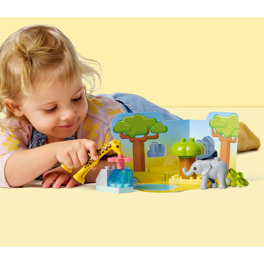 Lego duplo - wilde dieren van afrika constructiespeelgoed (10971)