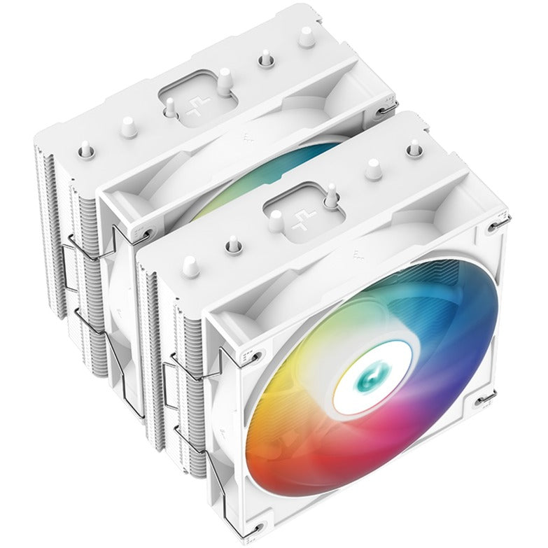 Load image into Gallery viewer, Deepcool ag620 wh argb cpu-koeler (wit, 4-pin pwm, rgb led)
