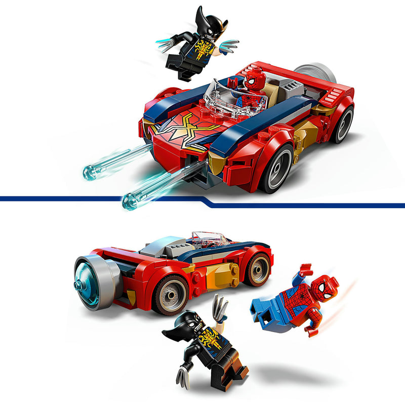 Load image into Gallery viewer, Lego super heroes 76336 marvel spider-man auto vs. venomized wolverine
