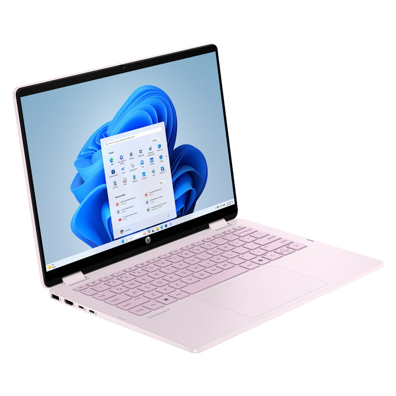 Load image into Gallery viewer, Hp omnibook 5 flip 2-in-1 14-fp0252ndx 14 laptop (lichtroze | core 5 120u | intel graphics | 8 gb | 512 gb ssd | touch)
