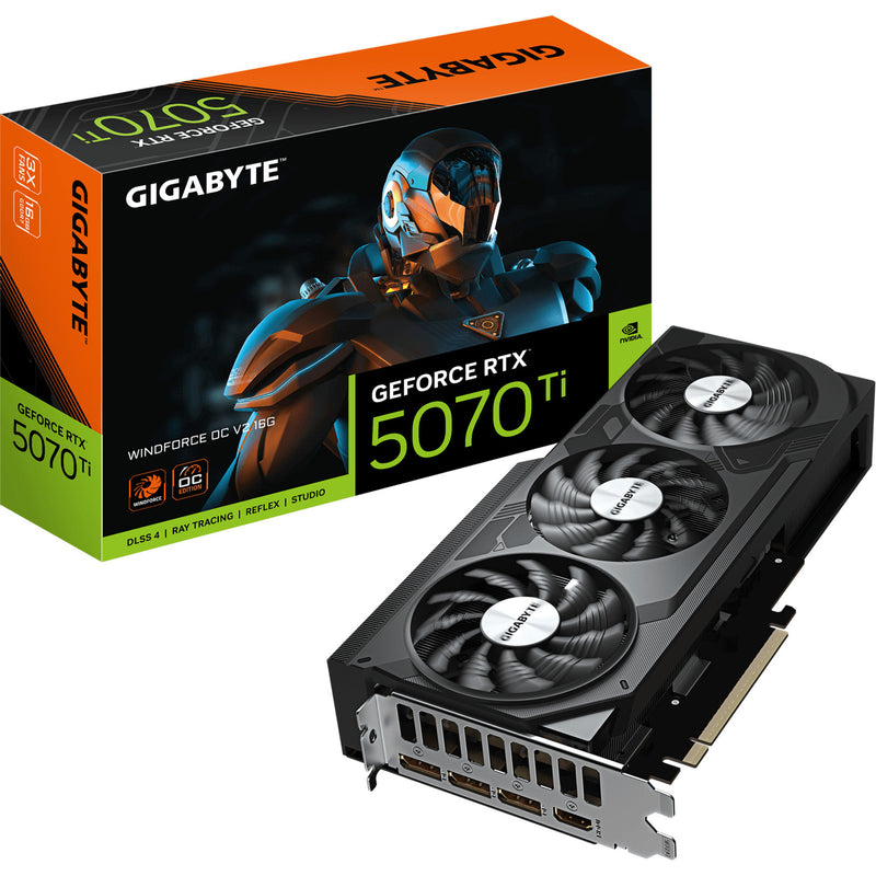 Load image into Gallery viewer, Gigabyte geforce rtx 5070 ti windforce oc v2 16g grafische kaart (dlss 4, 3x displayport, 1x hdmi 2.1)
