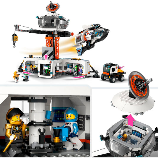 Lego city - ruimtebasis en raketlanceringsplatform constructiespeelgoed (60434)