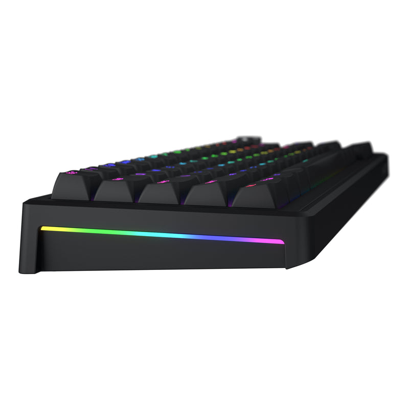 Load image into Gallery viewer, Hator skyfall wired rgb mechanisch gaming toetsenbord (zwart, us lay-out (qwerty), hator aurum sterling, 65%, rgb, double shot abs, hot-swap)
