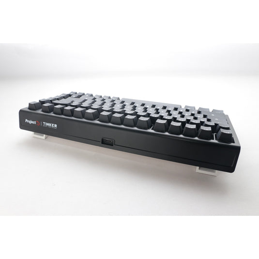 Ducky projectd tinker 75 met qmk via rgb mechanisch toetsenbord (zwart, us lay-out (qwerty), cherry mx blue, 75%, rgb leds, double-shot pbt, hot-swappable, gasket mount)
