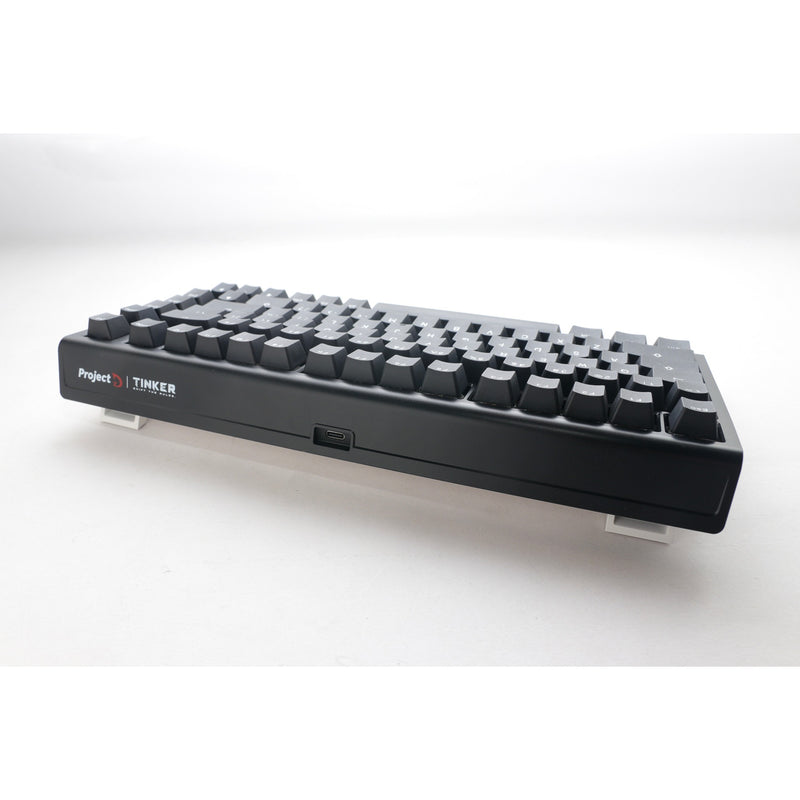 Load image into Gallery viewer, Ducky projectd tinker 75 met qmk via, toetsenbord (zwart wit, us lay-out, cherry mx blue, rgb led, double-shot pbt, hot-swappable, gasket mount, 75%)
