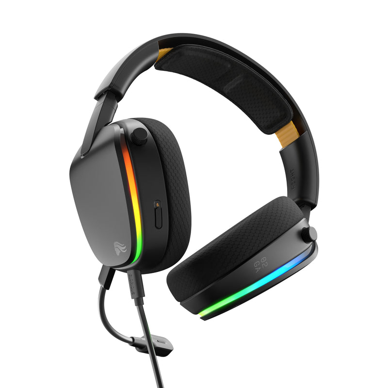 Load image into Gallery viewer, Glorious ghs eternal rgb - stereo rgb gamingheadset over-ear gaming headset (zwart, pc, ps5, ps4, switch, usb-c)

