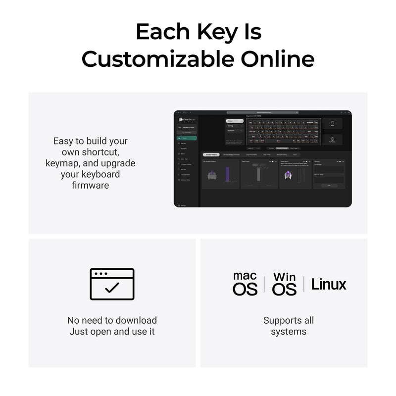 Load image into Gallery viewer, Keychron q16 he 8k magnetic switch keyboard (blauw, us lay-out (qwerty), ultra-fast lime, 65%, rgb, hot swap, 8k)
