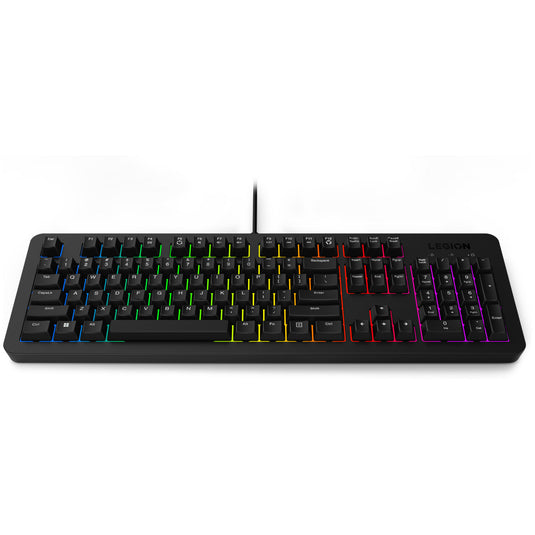 Lenovo legion k310 rgb gaming toetsenbord (zwart, us lay-out (qwerty), membraan, 100%, membraan switch, rgb, usb)