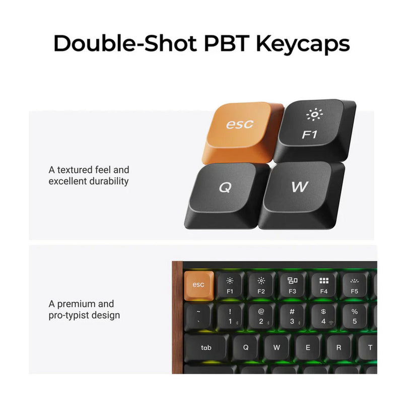Load image into Gallery viewer, Keychron k3 max se qmk wireless custom mechanical keyboard (zwart, us lay-out (qwerty), milk pom red, 75%, rgb, hot swap, 2.4 ghz | bluetooth 5.3 | usb-c)
