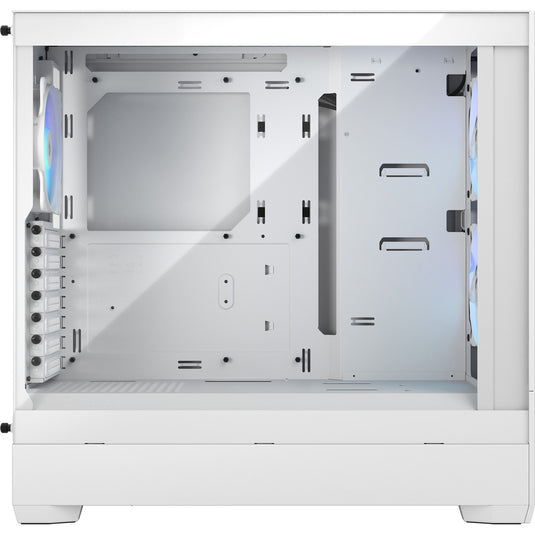 Fractal design pop air rgb midi tower behuizing (wit | 2x usb-a | rgb | tempered glass)