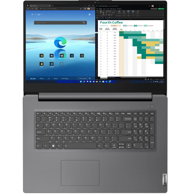 Load image into Gallery viewer, Lenovo v17 g4 (83a2004tmh) 17.3 laptop (grijs | i5-13420h | uhd graphics | 16 gb | 512 gb)

