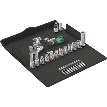 Wera bicycle set 7, 27‑delig gereedschapsset (zwart groen)