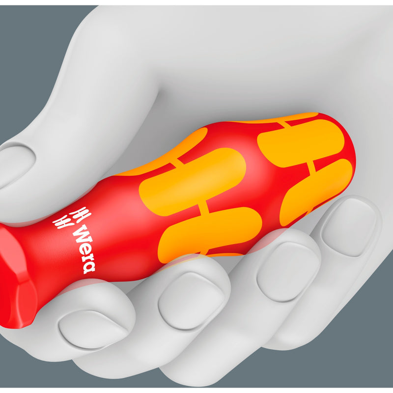 Load image into Gallery viewer, Wera 160 is 7 schroevendraaierset kraftform plus serie 100 (rood geel, eenpolige fasetester, houder, 7‑delig)
