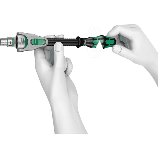 Wera 8100 sc 6 zyklop speed-ratelset, 1 2 -aandrijving gereedschapsset (zwart groen, 28-delig)