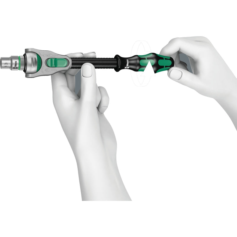 Load image into Gallery viewer, Wera 8100 sc 6 zyklop speed-ratelset, 1 2 -aandrijving gereedschapsset (zwart groen, 28-delig)
