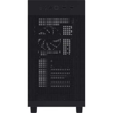 Asus prime ap303 - tempered glass panel midi tower behuizing (zwart | 2x usb-a | 1x usb-c | tempered glass)