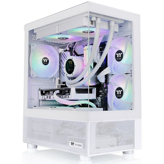 Thermaltake view 170 tg argb mini tower behuizing (wit | 2x usb-a | rgb | tempered glass)