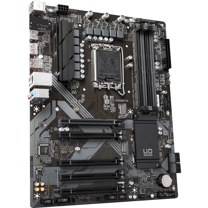 Load image into Gallery viewer, Gigabyte b760 ds3h ddr4 socket 1700 moederbord (zwart grijs, raid, gb-lan, sound, atx)
