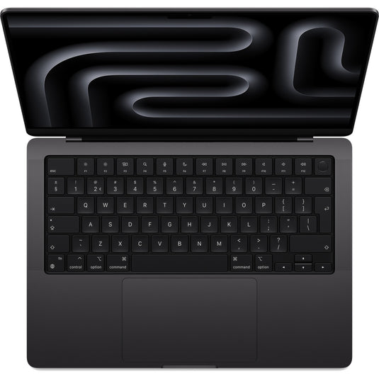 Apple macbook pro 2023 14 (mrx43n a) refurbished laptop (zwart | m3 pro 12 core | 18‑core gpu | 18 gb ram | 1 tb ssd)
