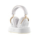Mchose v9 turbo+ magnetic wireless over-ear gaming headset (hoogglans wit goud, nintendo switch, playstation 4, playstation 5, mobiel, pc, 2.4g bluetooth usb)