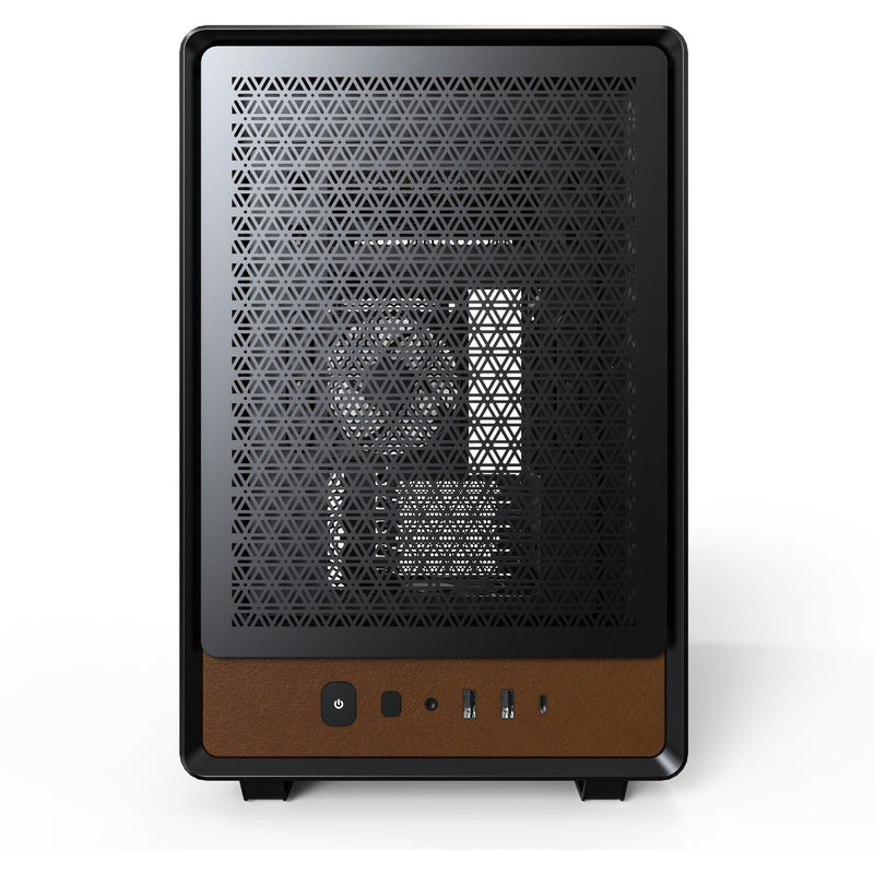 Load image into Gallery viewer, Montech heritage pro midi tower behuizing (zwart beige | 2x usb-a | 1x usb-c)
