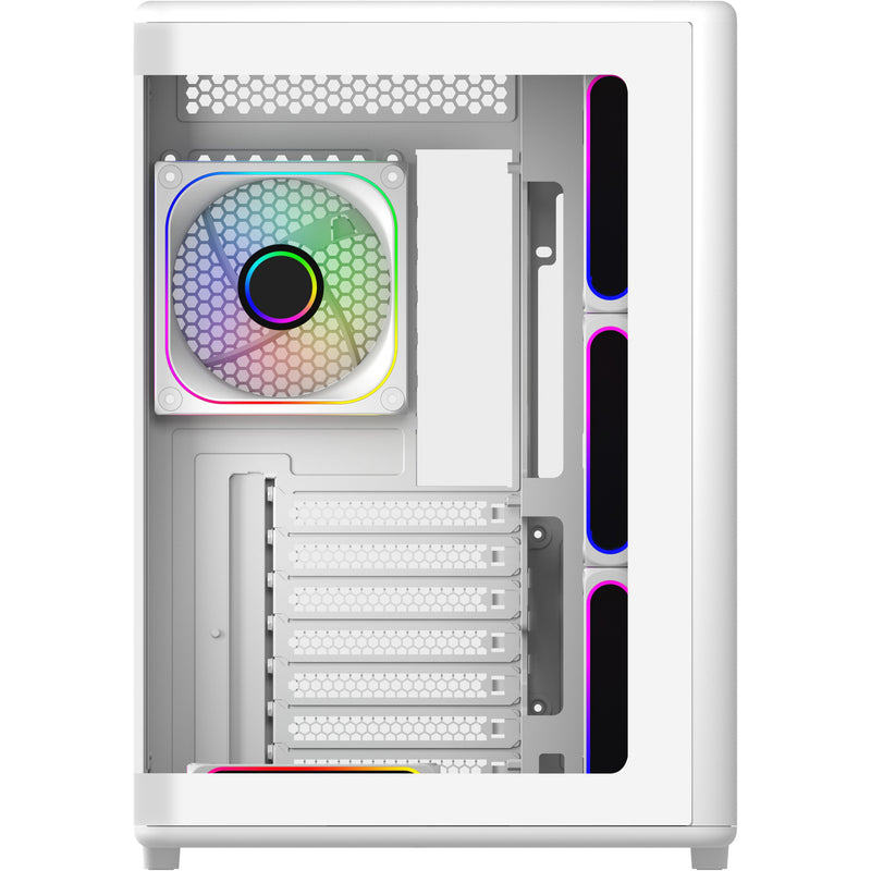 Load image into Gallery viewer, Cooler master elite 600 midi tower behuizing (wit | 2x usb-a | 1x usb-c | tempered glass)
