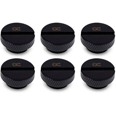 Alphacool eiszapfen screw plug g1 4 verbinding (zwart, 6 stuks)