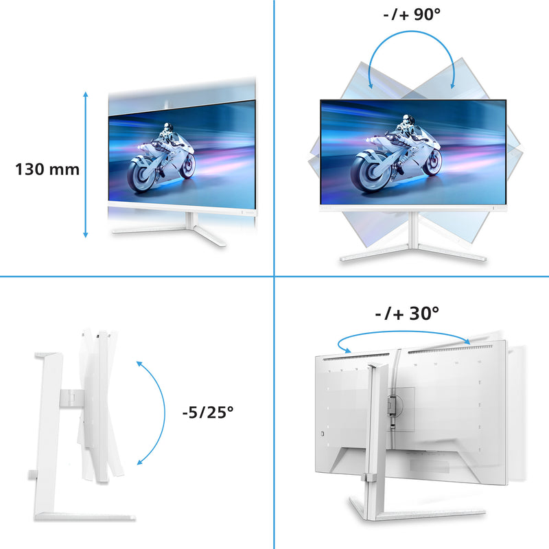 Load image into Gallery viewer, Philips evnia 27m2n5901a 27 4k uhd gaming monitor (wit, 2x hdmi, displayport, 2x usb-a, usb-b, usb-c, 160 hz 320 hz)
