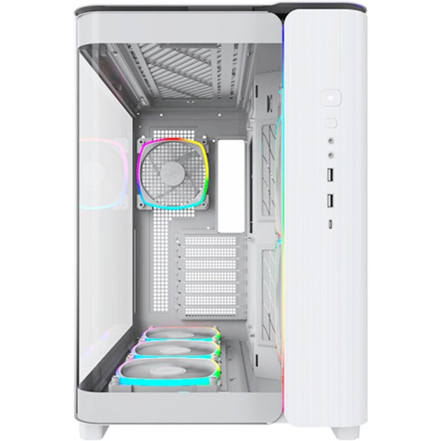 Load image into Gallery viewer, Montech king 95 pro midi tower behuizing (wit | 2x usb-a | 1x usb-c | rgb | tempered glass)
