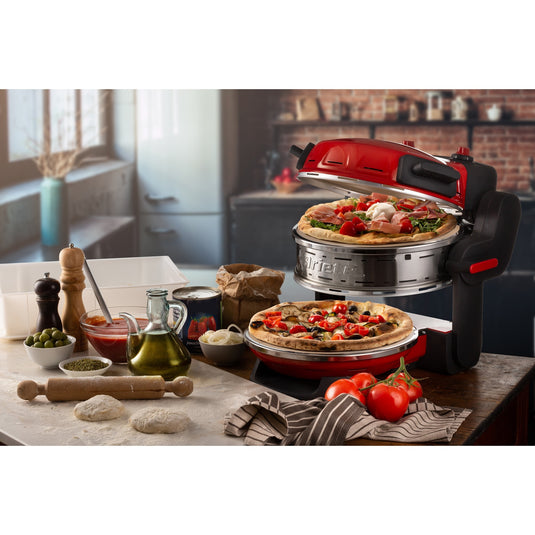 Ariete dubbele pizzaoven 0927 00 (rood)