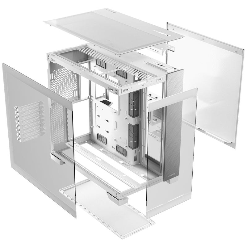 Load image into Gallery viewer, Antec c8 midi tower behuizing (wit zilver | 2x usb-a | 1x usb-c | tempered glass)

