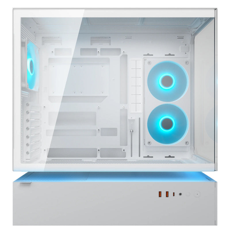 Load image into Gallery viewer, Cougar cfv235 midi tower behuizing (wit | 2x usb-a | 1x usb-c | rgb | tempered glass)
