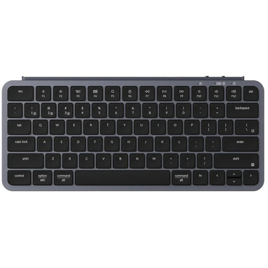 Keychron b1 pro-k1, toetsenbord (grijs zwart, us-international, scissor switches, 75%, abs keycaps, 2.4ghz | bluetooth 5.2 | usb-c)