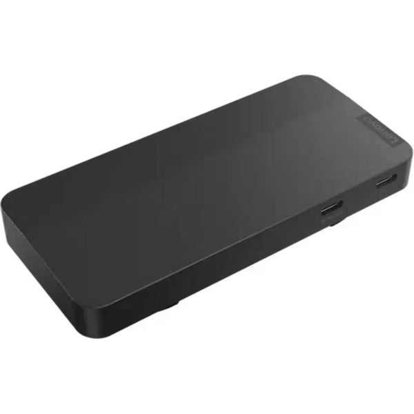 Load image into Gallery viewer, Lenovo usb-c-travel dock voor 2 schermen (met adapter) dockingstation (zwart)
