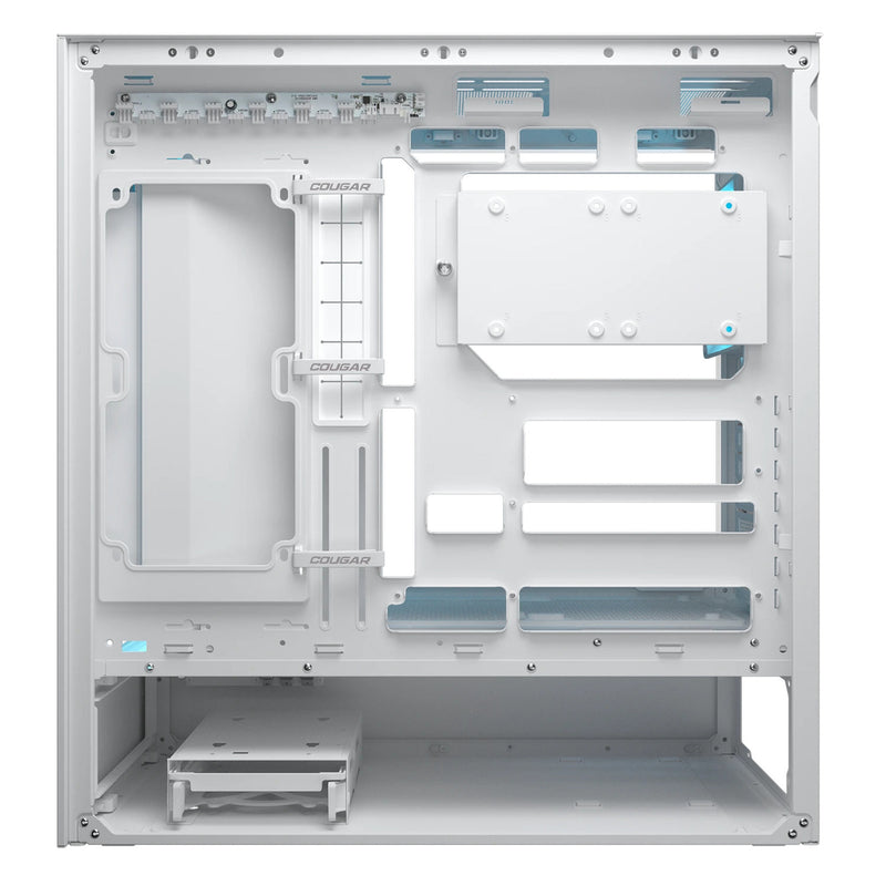 Load image into Gallery viewer, Cougar cfv235 mesh midi tower behuizing (wit | 2x usb-a | 1x usb-c | rgb | tempered glass)

