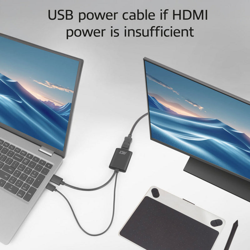 Load image into Gallery viewer, Act connectivity hdmi naar displayport adapter, 4k@60hz (zwart)
