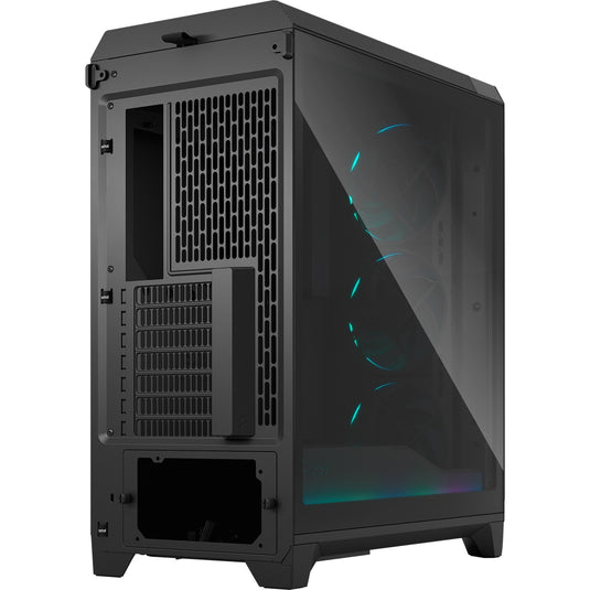 Fractal design meshify 3 ambience pro rgb midi tower behuizing (zwart | 2x usb-a | 1x usb-c | rgb | tempered glass)