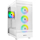 Sharkoon rebel c50 white rgb midi tower behuizing (wit | 2x usb-a | 1x usb-c | rgb | tempered glass)