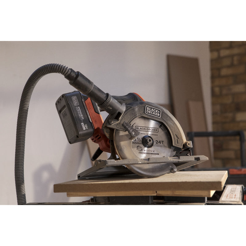 Load image into Gallery viewer, Black+decker 18v brushless cirkelzaag 165mm handcirkelzaag (zwart oranje, accu en oplader niet inbegrepen)
