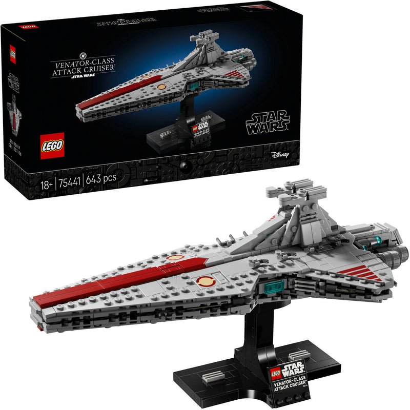 Afbeelding laden in galerijviewer, Lego star wars venator-class attack cruiser - bouwpakket voor volwassenen en decoratie - 75441
