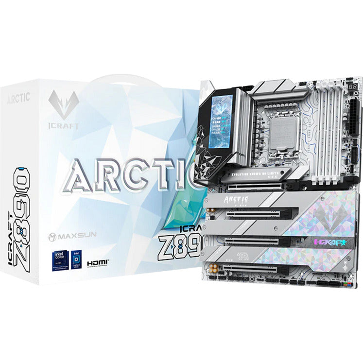Afbeelding laden in galerijviewer, Maxsun ms-icraft z890 arctic socket 1851 moederbord (wit, raid, 2.5 gb-lan, wlan, bt, sound, atx)
