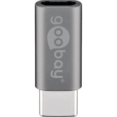 Goobay usb-c naar micro-usb adapter (grijs)