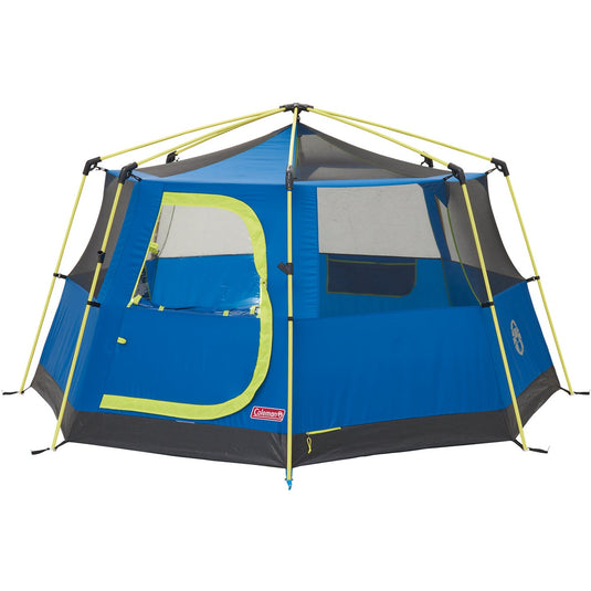 Coleman octago tent - tent 3 persoons - festival tent - blauw lime