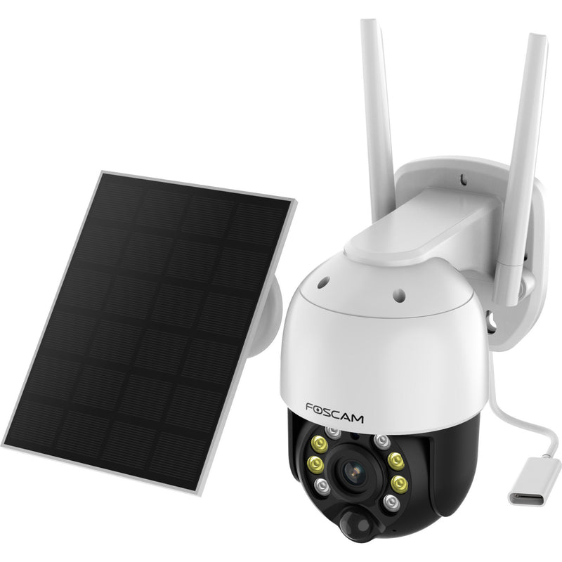 Afbeelding laden in galerijviewer, Foscam b4, 100% draadloze 2k 4mp pan tilt batterijcamera (wit)
