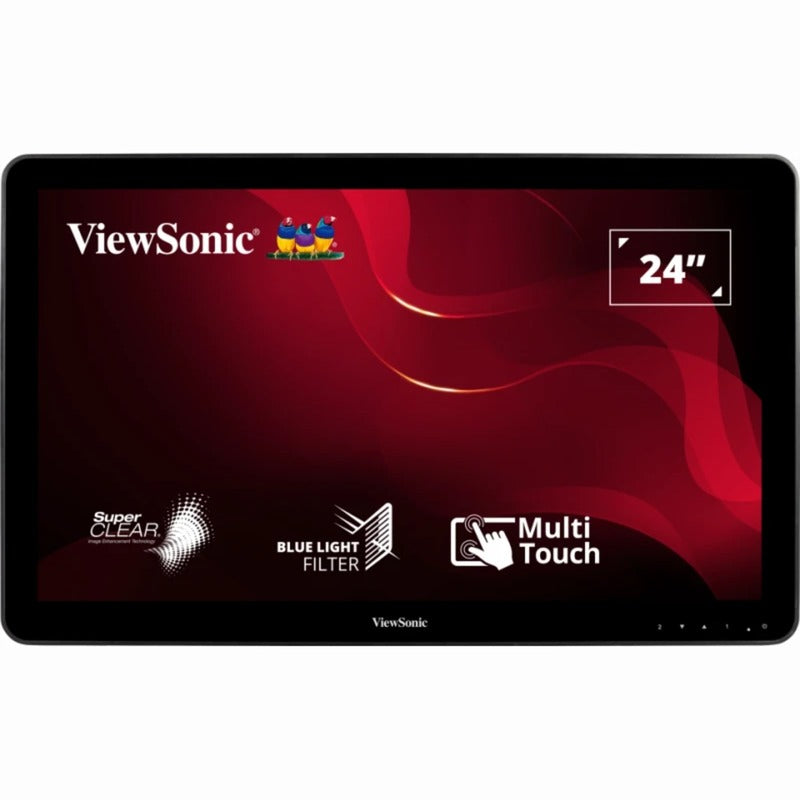 Load image into Gallery viewer, Viewsonic 10-point touchscreen monitor td2430 24 (zwart, 1x hdmi, 1x displayport, vga, touch)
