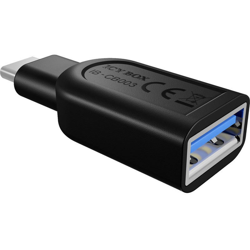 Load image into Gallery viewer, Icy box ib-cb003 usb 3.0 type-c plug naar usb 3.0 type-a adapter (zwart)
