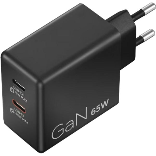 Load image into Gallery viewer, Lenovo dual usb-c (65w) gan (zwart, 2x usb-c, power delivery)
