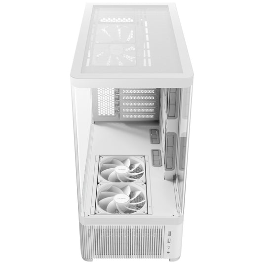 Antec c6 curve air midi tower behuizing (wit | 2x usb-a | 1x usb-c | tempered glass)